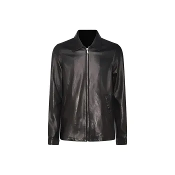 RICK OWENS Zip-up Leather Jacket