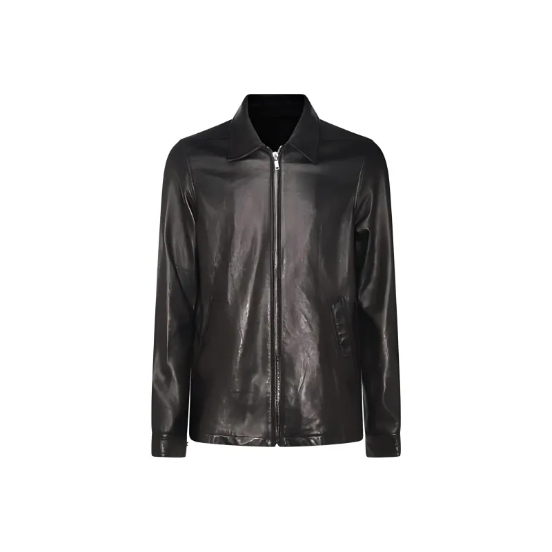 RICK OWENS Zip up Leather Jacket-0