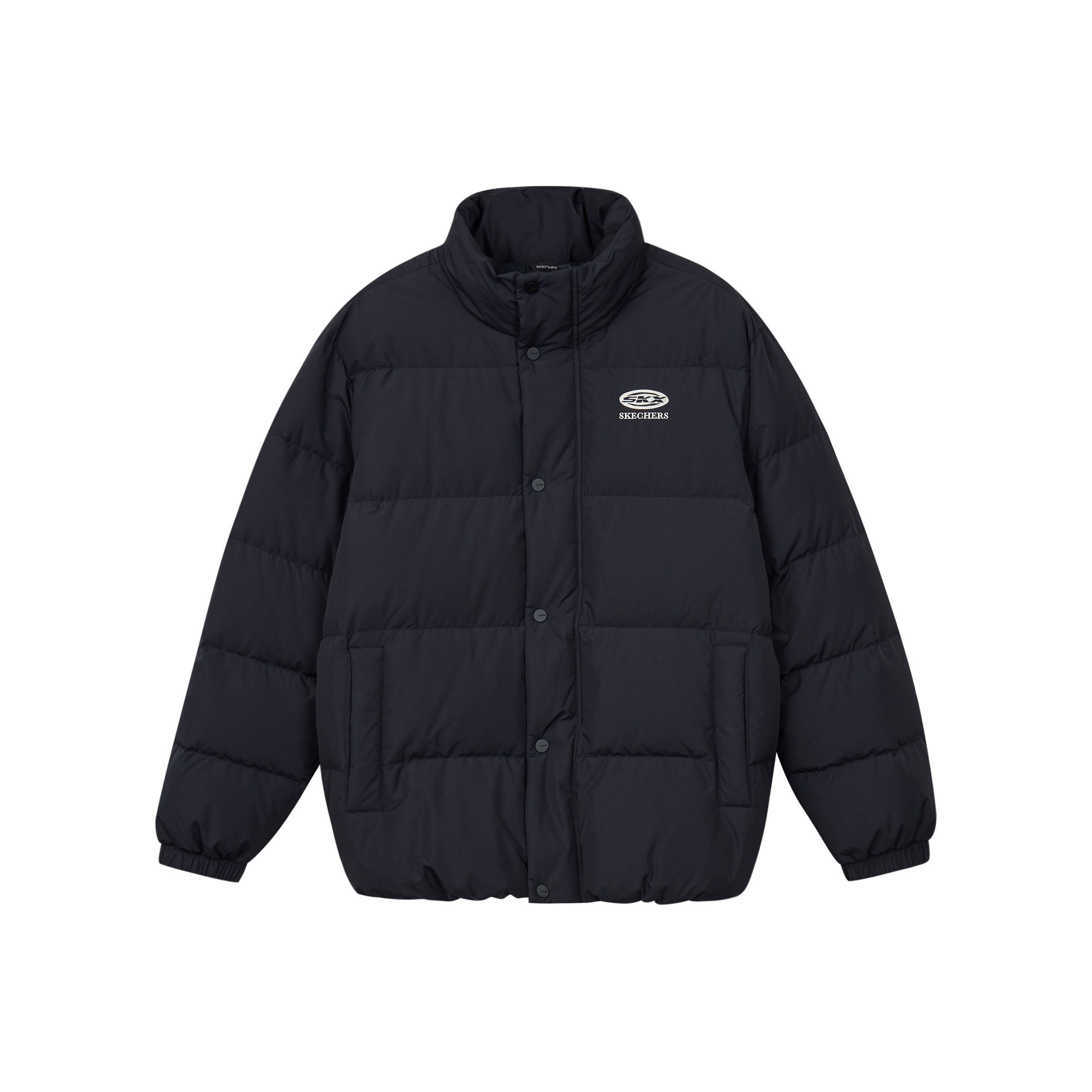 Skechers Down Jackets Unisex Black L - POIZON