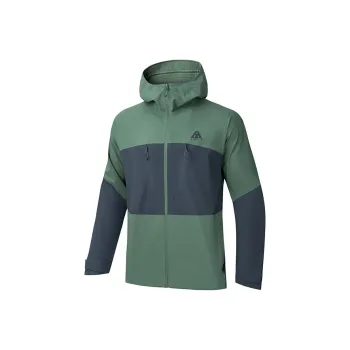 Anta Windbreaker Jacket Men's Green Gray