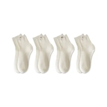MIIOW Mid Calf Socks Women's 4 Pack