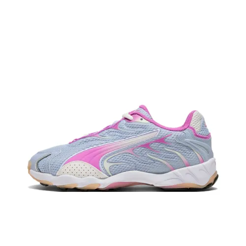 PUMA Inhale Anti Slip Wear Resistant Low Top Casual Running Shoes Women's Blue Pink