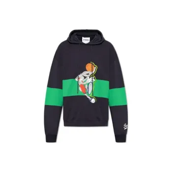 Iceberg Bugs Bunny Embroidered Drawstring Hoodie