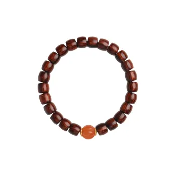 Moon Seal Hundred Rivers Huanghuali Wooden Bracelets Unisex