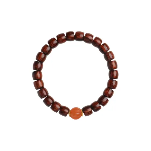 Moon Seal Hundred Rivers Huanghuali Wooden Bracelets Unisex