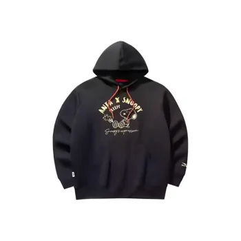 CHAOJIANTA x SNOOPY Sweatshirt Unisex Basic Black