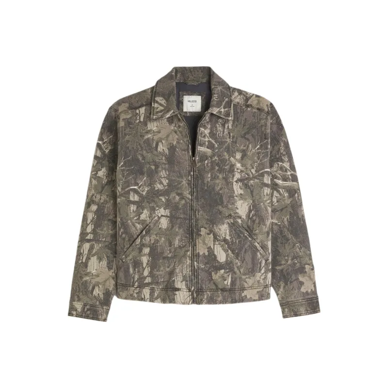 Hollister Jackets Coats Men's Brown Camouflage-0