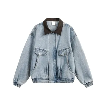 Xmithie Denim Jackets Unisex Washed Blue