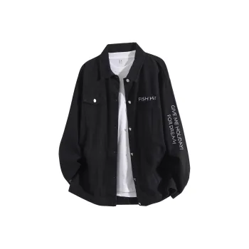 FASTFISH Denim Jacket Unisex Black