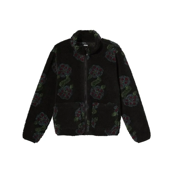 Stussy Flor Sherpa Mock Neck-0