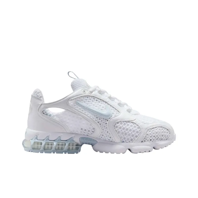 Nike Air Zoom Spiridon Cage 2 Anti Slip Wear Resistant Low Top Casual Shoes Women's White Blue-1