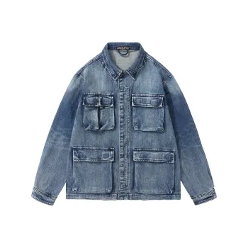 SANTASTIC Denim Jacket Men's Blue