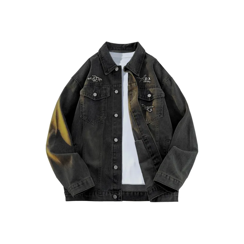 Qnxeey Denim Jackets Unisex-0