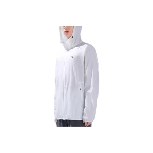Anta Breathable Quick Dry Sun Protection Clothing Men's Pure White