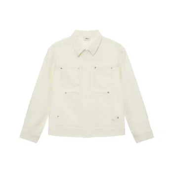 MLB MONOGRAM Collection New York Yankees SS25 Denim Jacket Unisex Dark Cream