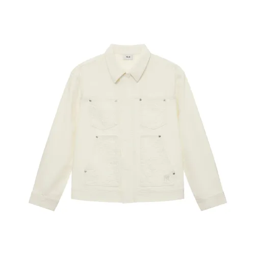 MLB MONOGRAM Collection New York Yankees SS25 Denim Jacket Unisex Dark Cream