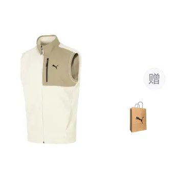 PUMA Vest Men's Snow White Color With Free Shopping Bag
