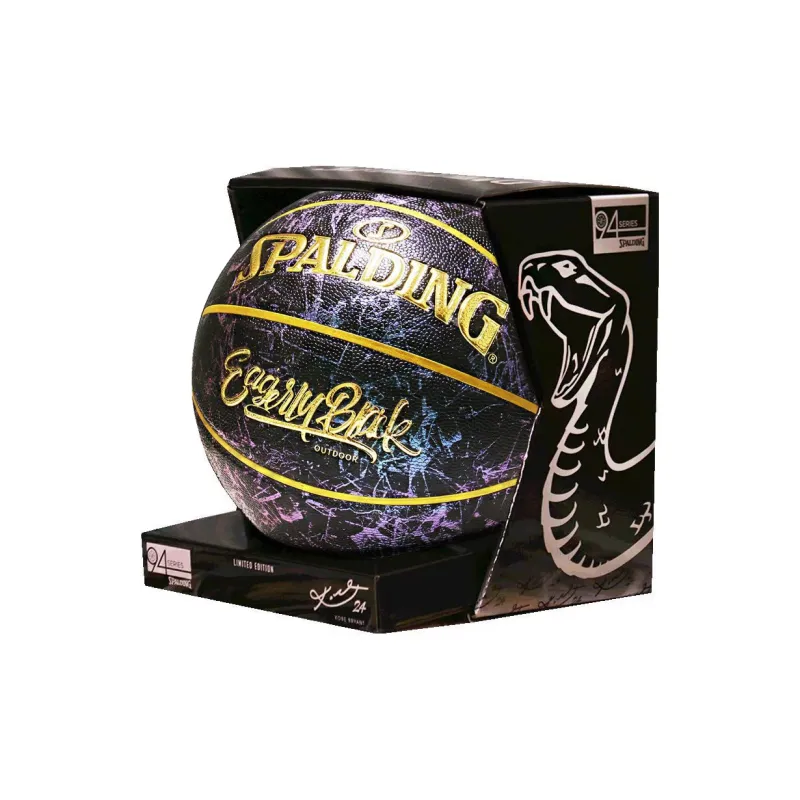 SPALDING PU Basketball Black Gold Size 7 Competition Unisex-4