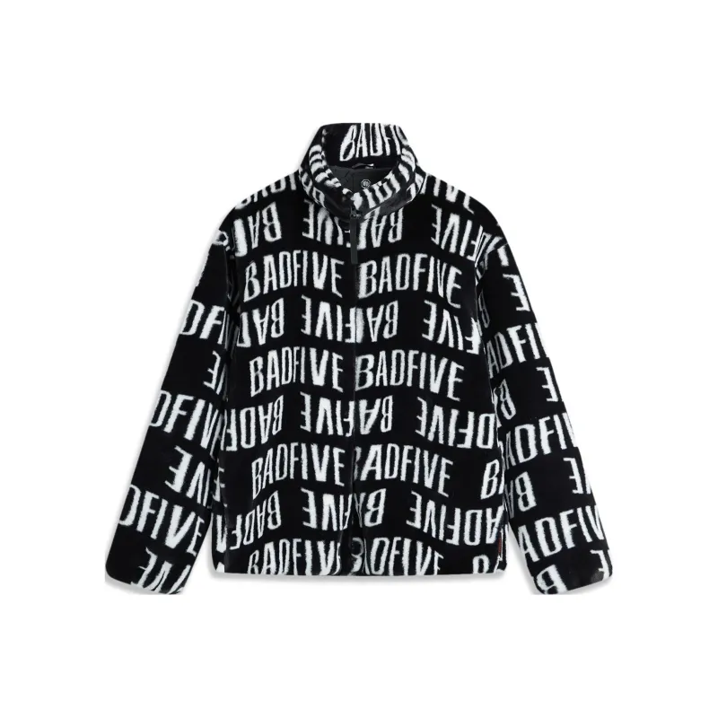 LiNing Badfive Velvet feel Coat Men's Black All Over Print-0
