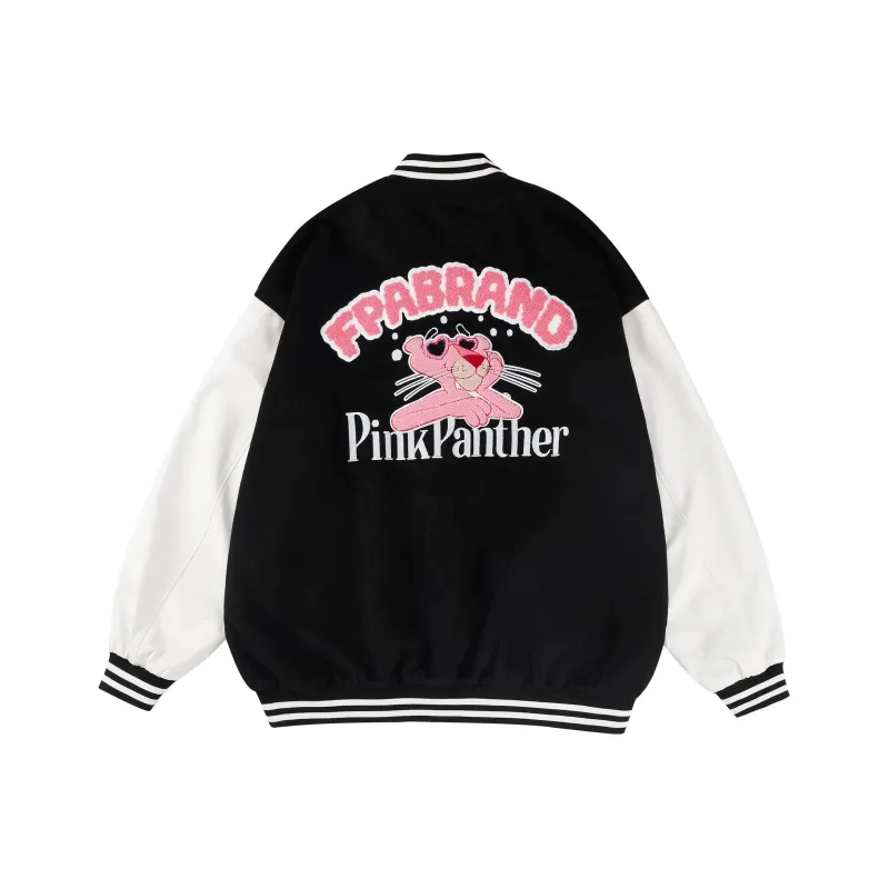Pink Panther X FPA FPAx The Pink Panther Baseball Jerseys Unisex Black-0