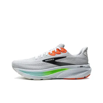Brooks Anti Slip Wear Resistant Low Top Marathon Running Shoes Men's Gray