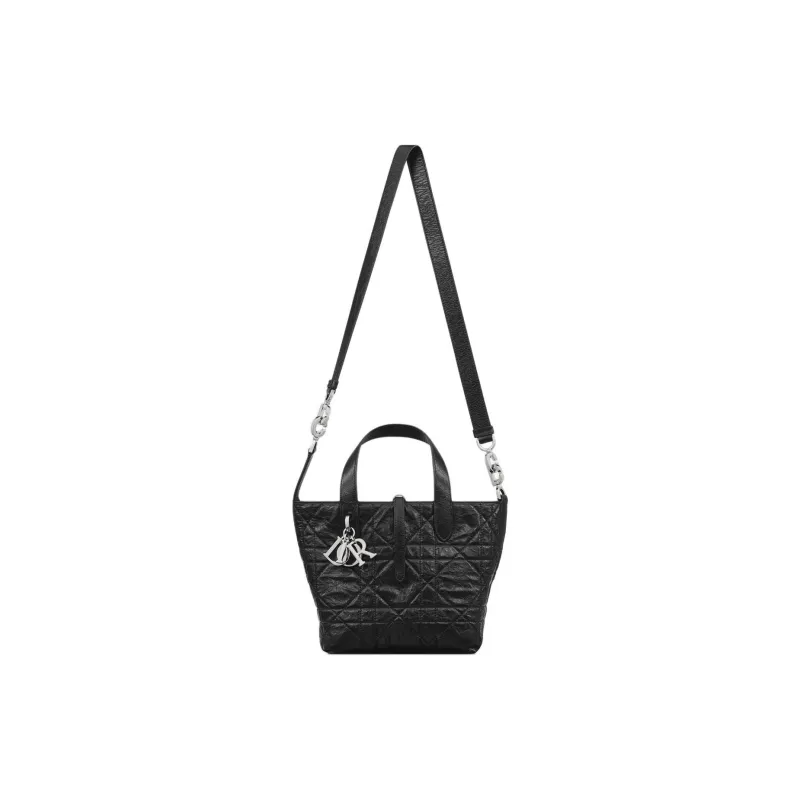 DIOR Toujours Calfskin Shoulder Bag, Crossbody Bag, Handbag Trumpets Women's Black-1