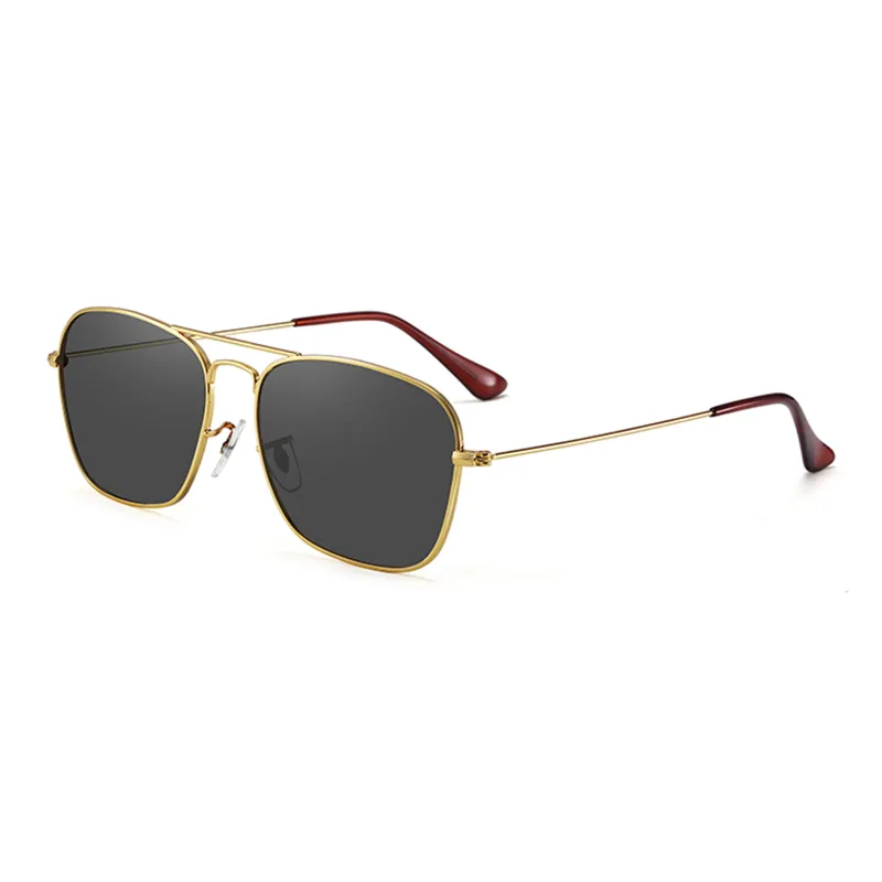 Wood Premium Alloy Square Sunglasses Men's-4