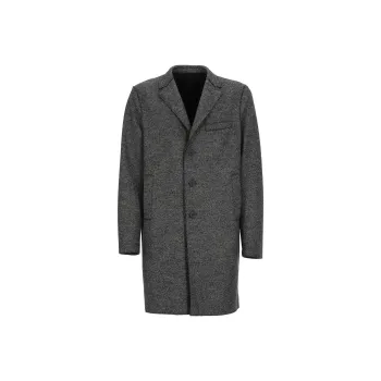 HARRIS WHARF LONDON Herringbone Single breasted Coat