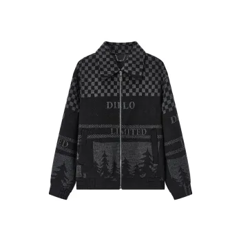 DILLO Coats Men's Black Positioning Floral