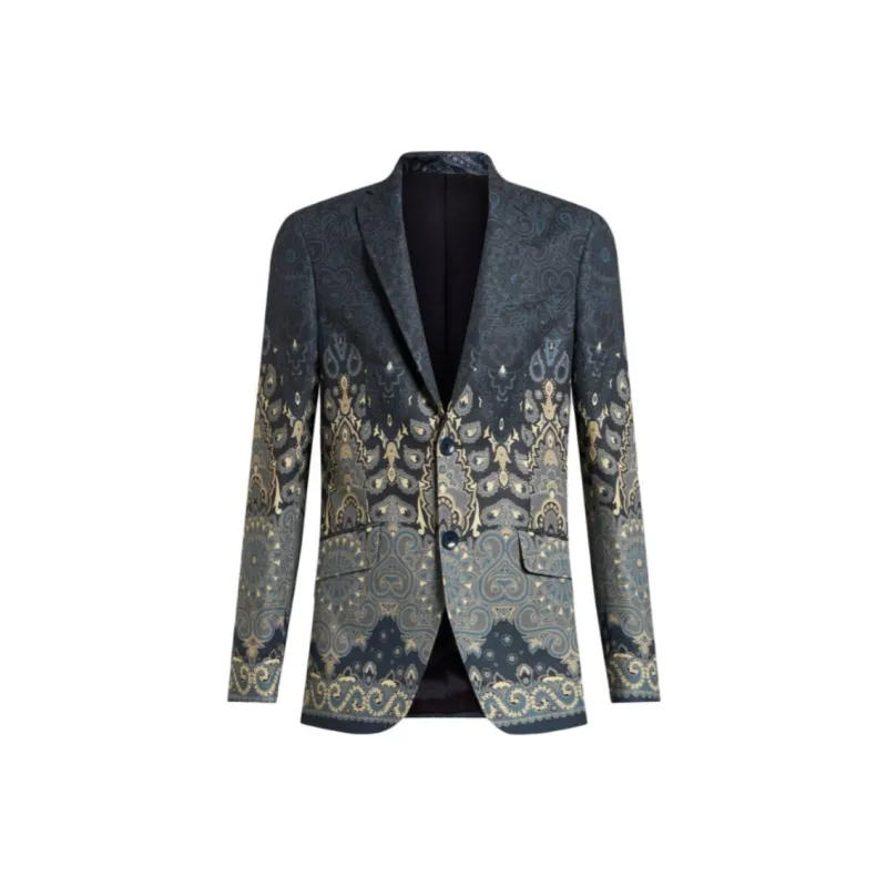 ETRO Paisley Printed Single Breasted Blazer-0