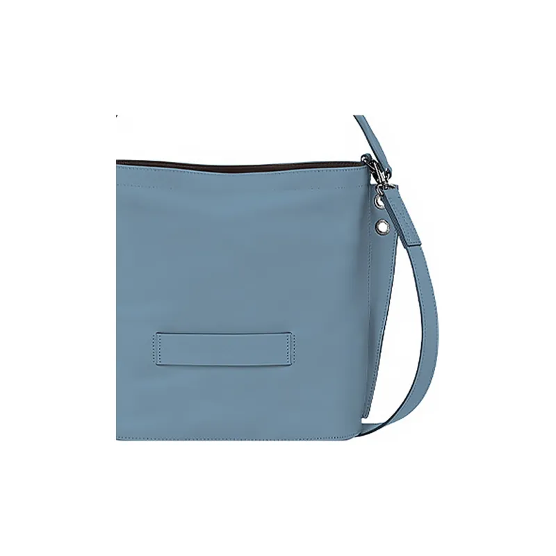 LONGCHAMP 3D Calfskin With Sheepskin Trim Shoulder Bag, Crossbody Bag, Handbag Women's Dark Gray-4