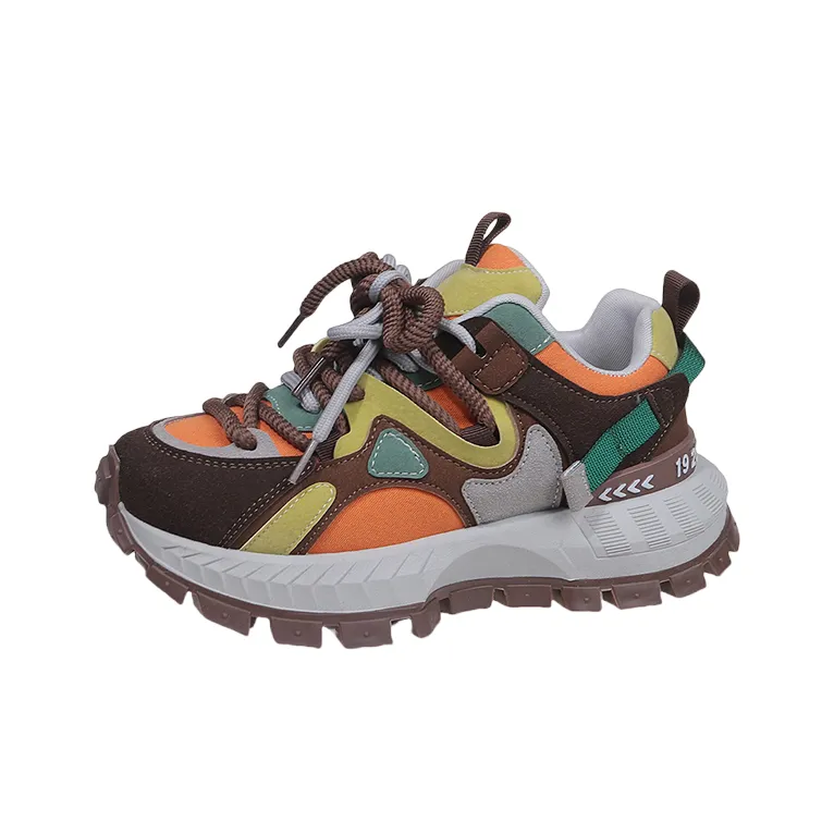 Alxnan Slip Resistant Low Top Chunky Sneakers Women's Box-20