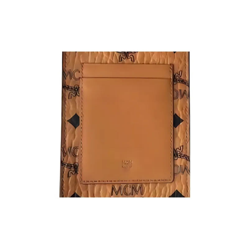 MCM Essential Visetos Origina Artificial Leather Cell Phone Protective Cover And Pouch Unisex Cognac-2
