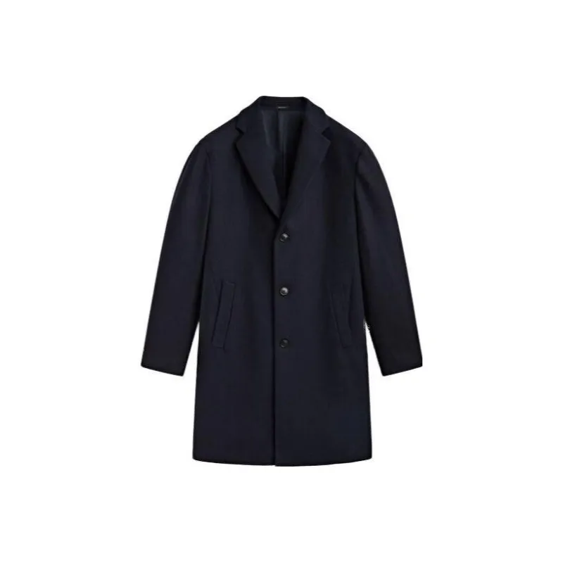 Massimo Dutti Coats Men's Navy Blue-0
