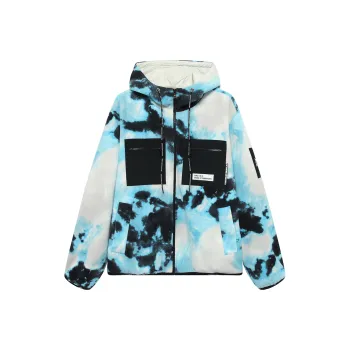 Everlast Loose Fit Thickened Workwear Jacket Unisex Blue
