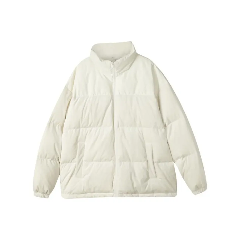 Skechers Sports Collection Puffer Jackets Unisex Cream Beige White-0