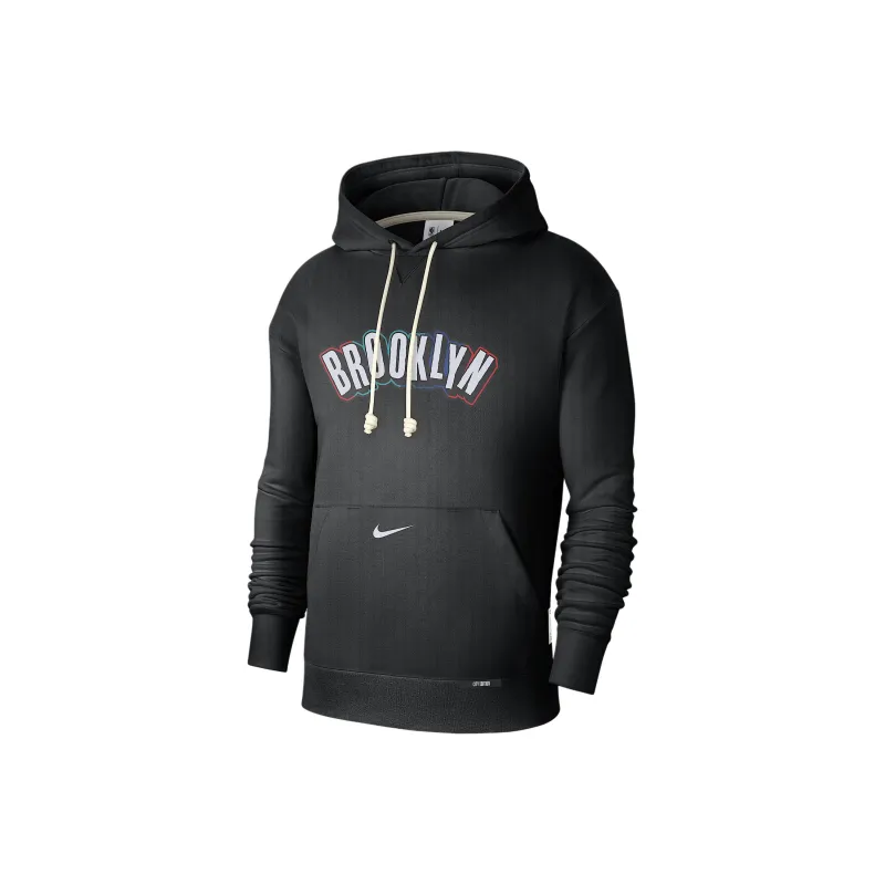 Nike Brooklyn Nets Standard Issue City Edition Men's Nike Dri FIT Nba Courtside Hoodie-0