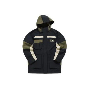 White Mountaineering X FILA FUSION White Mountaineering Puffer Jackets Men Black