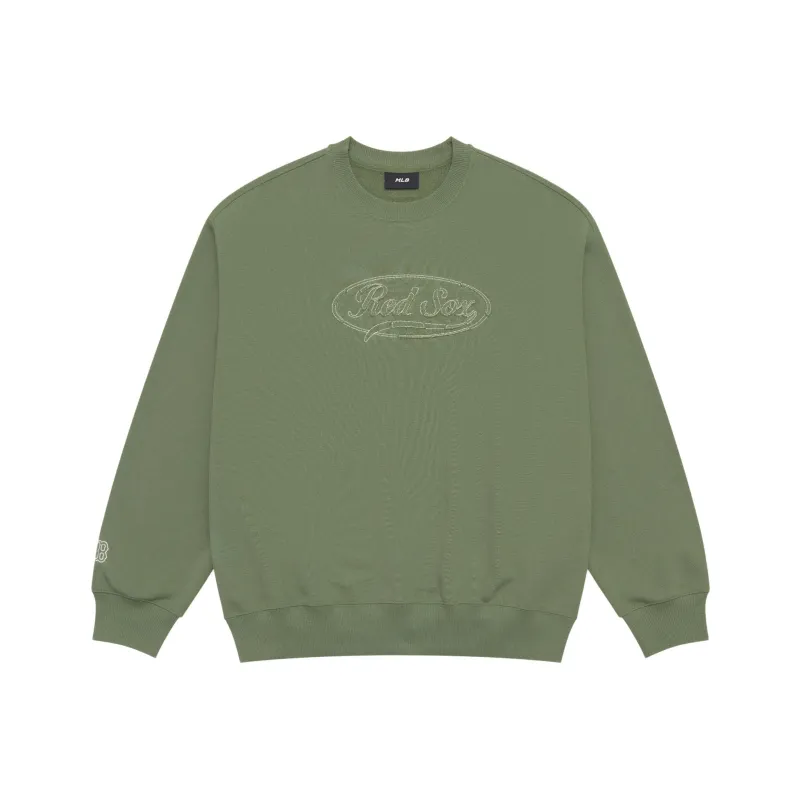 MLB Preppy Style Collection Boston Red Sox SS25 Sweatshirt Unisex Green-0