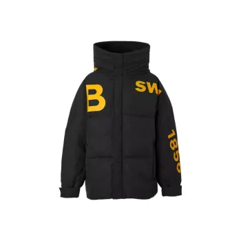 Burberry Horseferry Print Nylon Hooded Puffer Jacket