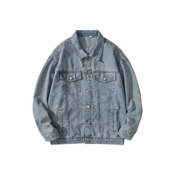 FORCEPULR Denim Jacket Unisex Soft Pink