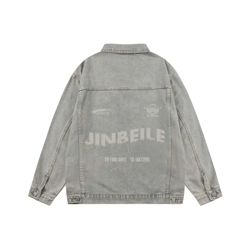 JINBEILE Denim Jackets Unisex-5