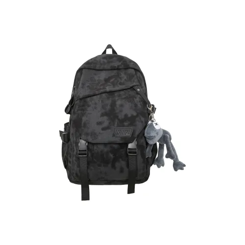 BRABOSTON Nylon Backpack Regular Unisex Black/White/Red/Green