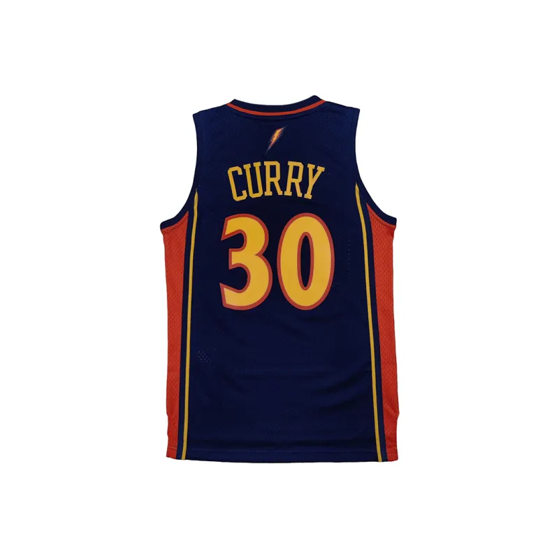 Adidas Originals x NBA Stephen Curry Golden State Warriors Basketball Jersey Unisex Dark Blue-1