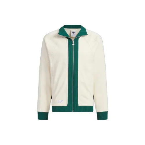 adidas originals X Notitle FW23 Spliced Contrast Zip Up Jacket White