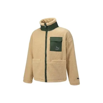 PUMA Velvet Jackets Unisex Coffee