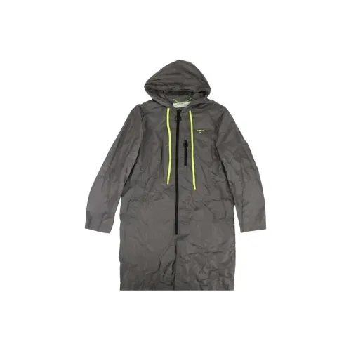 OFF WHITE Logo Print Raincoat