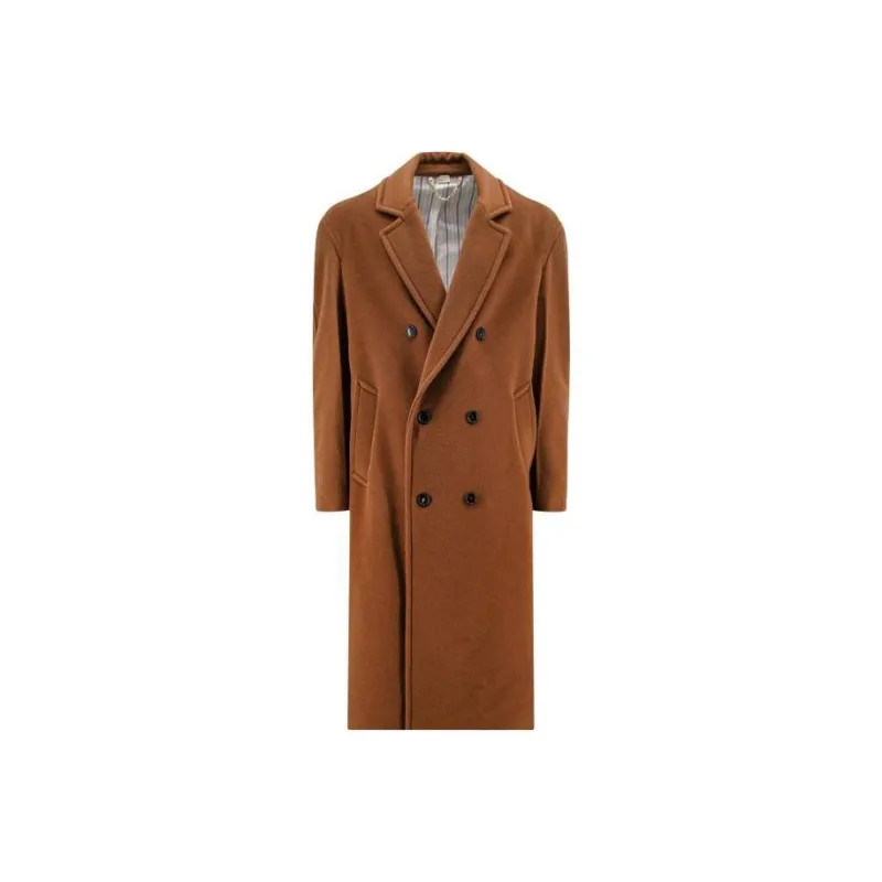 GUCCI Double-Breasted Long-Sleeved Coat-0