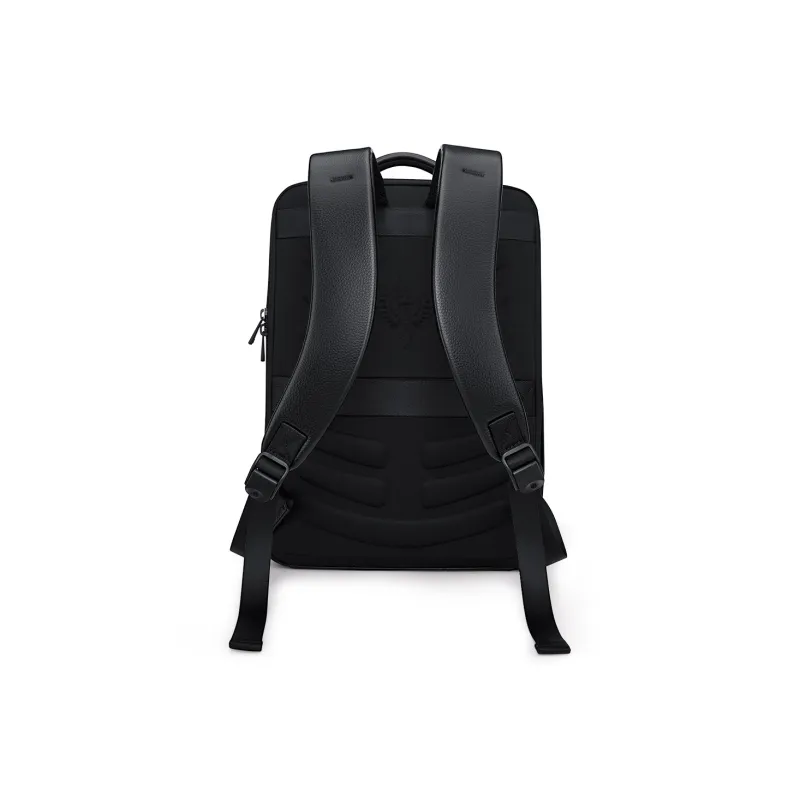 WilliamPOLO Cow Leather Backpack Regular Men's Black-3