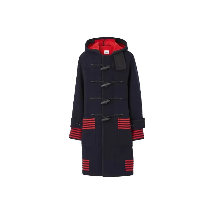 Burberry Coats Men's Dark Ink Blue-0